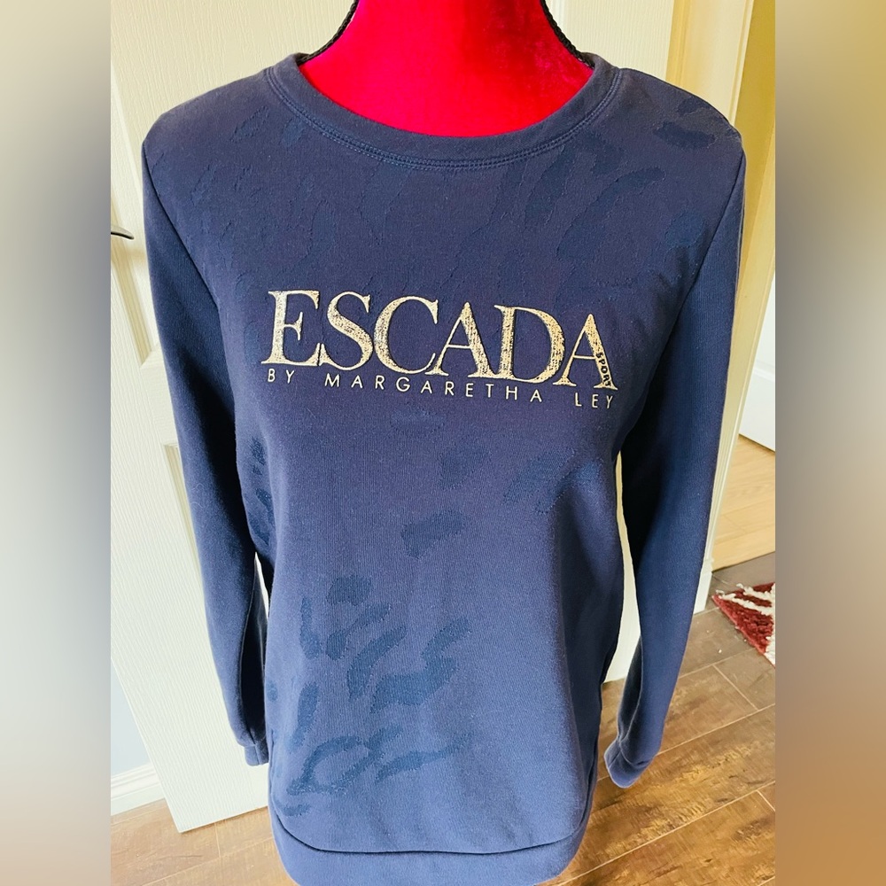 Escada by Margaretha Ley Navy Sweater - Picture 8 of 15